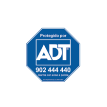 cartel de alarma de adt