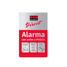 cartel de alarma de securitas direct